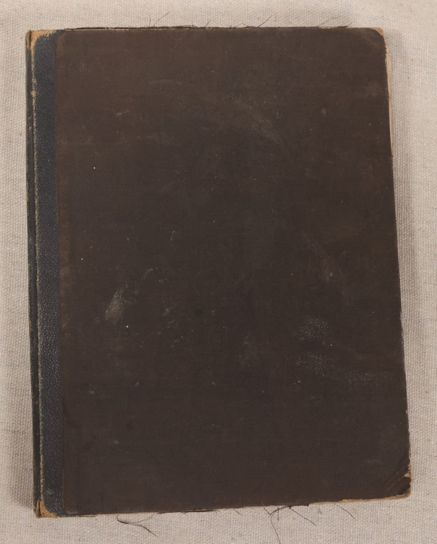 Lot 027 - Antique Victorian Scrapbook Of Approximately 200 Calling Cards And Business Cards Including Hand-Colored And Hand-Signed Examples, Photography, Railroad, And Other Trades