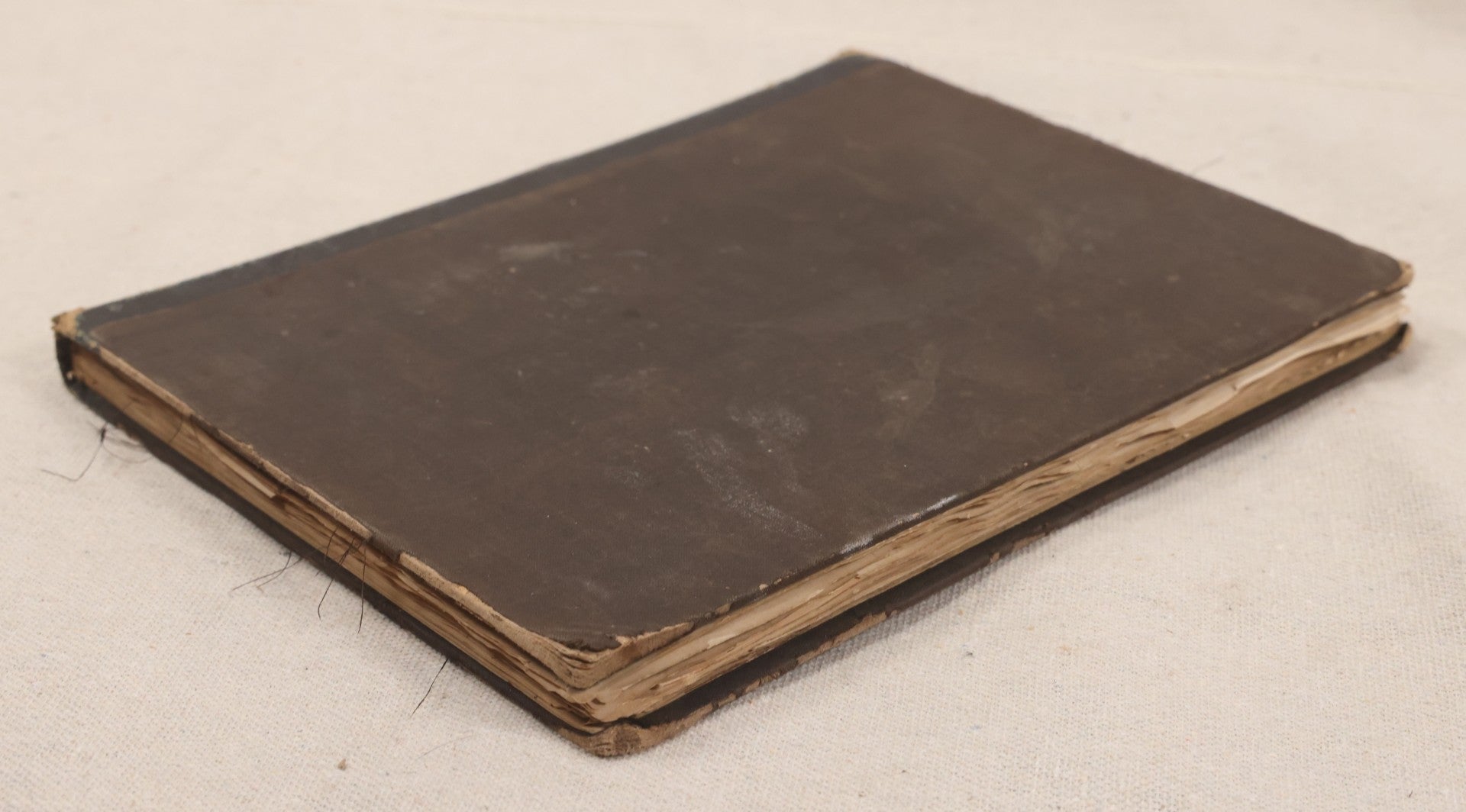 Lot 027 - Antique Victorian Scrapbook Of Approximately 200 Calling Cards And Business Cards Including Hand-Colored And Hand-Signed Examples, Photography, Railroad, And Other Trades