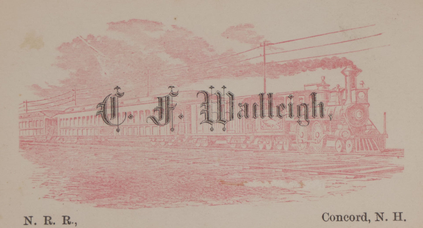 Lot 027 - Antique Victorian Scrapbook Of Approximately 200 Calling Cards And Business Cards Including Hand-Colored And Hand-Signed Examples, Photography, Railroad, And Other Trades