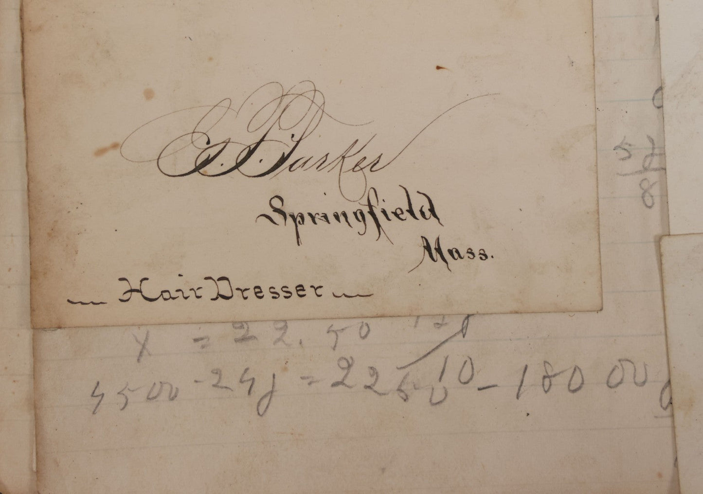Lot 027 - Antique Victorian Scrapbook Of Approximately 200 Calling Cards And Business Cards Including Hand-Colored And Hand-Signed Examples, Photography, Railroad, And Other Trades