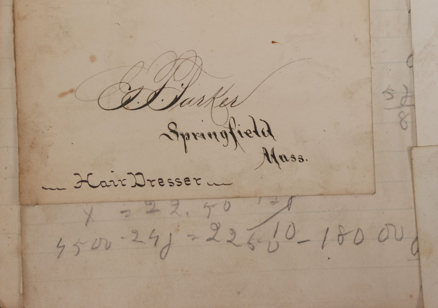 Lot 027 - Antique Victorian Scrapbook Of Approximately 200 Calling Cards And Business Cards Including Hand-Colored And Hand-Signed Examples, Photography, Railroad, And Other Trades