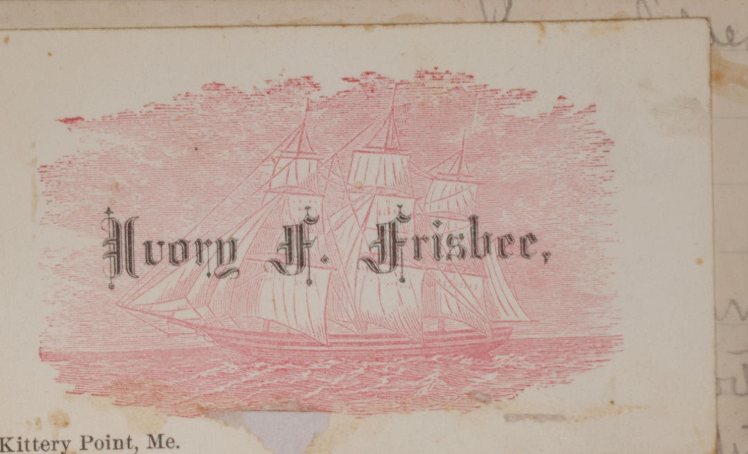 Lot 027 - Antique Victorian Scrapbook Of Approximately 200 Calling Cards And Business Cards Including Hand-Colored And Hand-Signed Examples, Photography, Railroad, And Other Trades