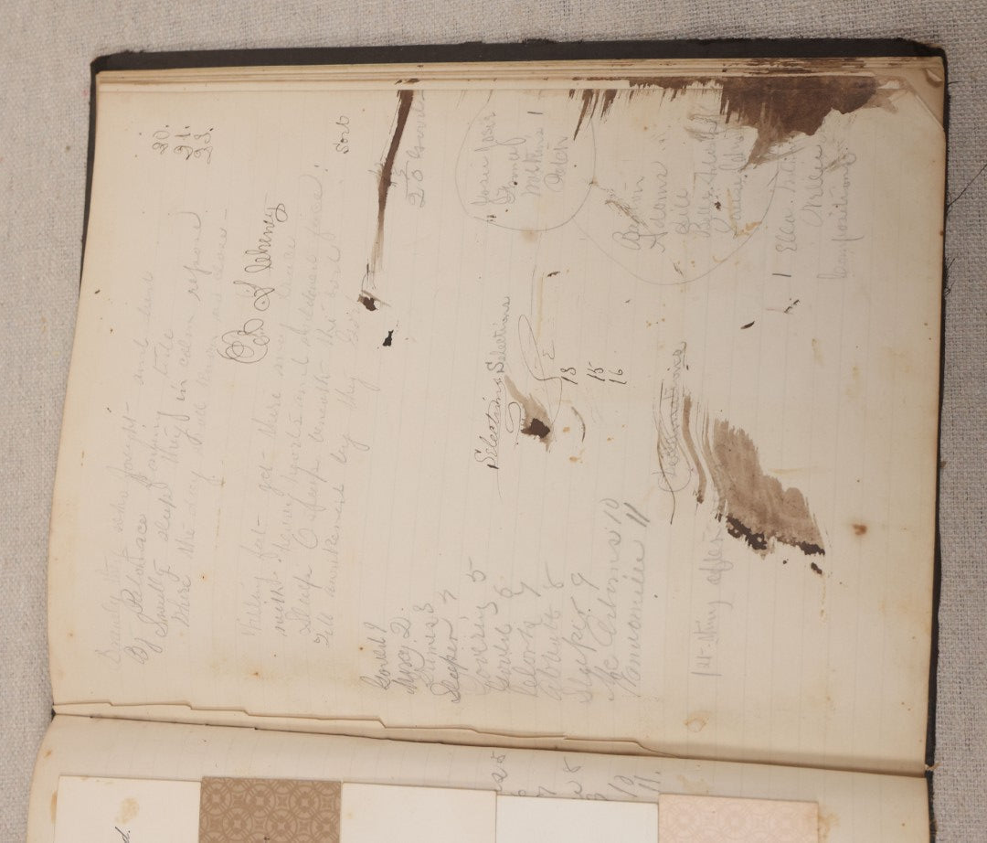 Lot 027 - Antique Victorian Scrapbook Of Approximately 200 Calling Cards And Business Cards Including Hand-Colored And Hand-Signed Examples, Photography, Railroad, And Other Trades