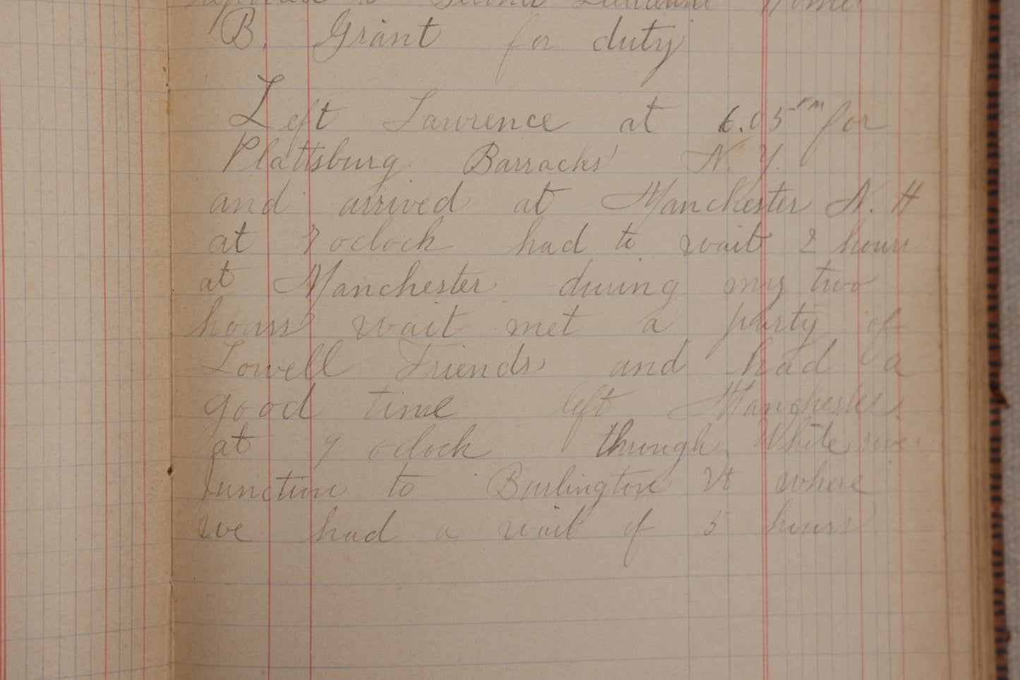 Lot 031 - Antique Philippine-American War Soldier's Log Book And Journal, 26th Infantry U.S.V., Enlisted Lawrence, Massachusetts, 1899-1900, With Battle Of Balantang Account
