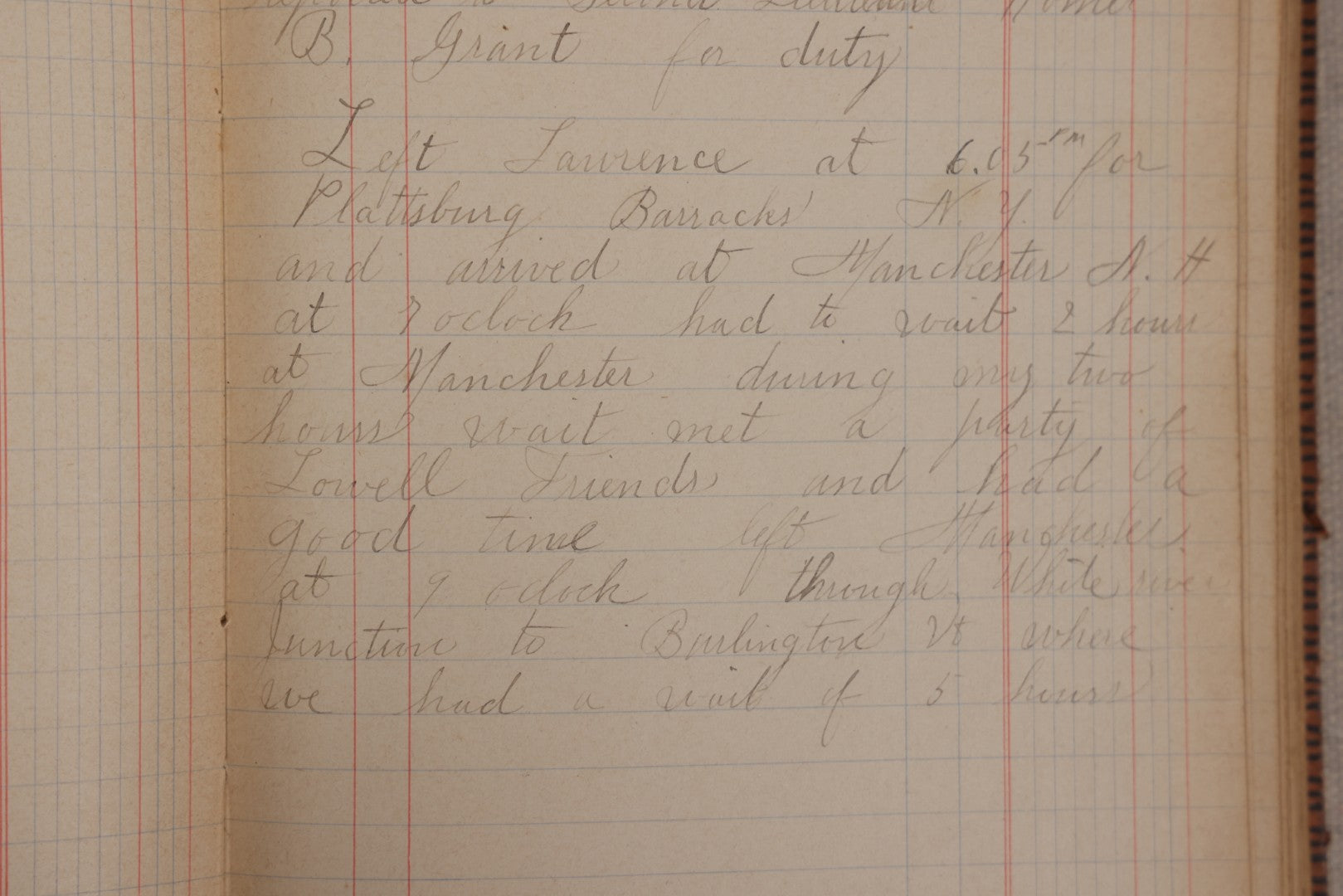 Lot 031 - Antique Philippine-American War Soldier's Log Book And Journal, 26th Infantry U.S.V., Enlisted Lawrence, Massachusetts, 1899-1900, With Battle Of Balantang Account