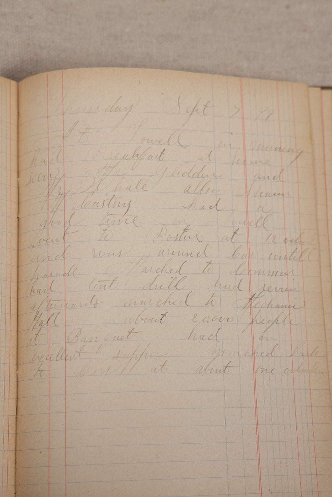 Lot 031 - Antique Philippine-American War Soldier's Log Book And Journal, 26th Infantry U.S.V., Enlisted Lawrence, Massachusetts, 1899-1900, With Battle Of Balantang Account