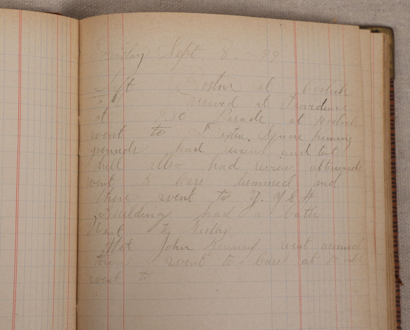Lot 031 - Antique Philippine-American War Soldier's Log Book And Journal, 26th Infantry U.S.V., Enlisted Lawrence, Massachusetts, 1899-1900, With Battle Of Balantang Account