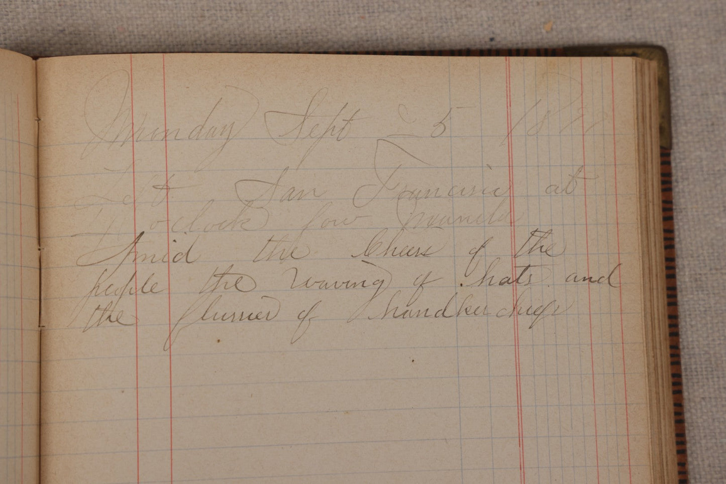 Lot 031 - Antique Philippine-American War Soldier's Log Book And Journal, 26th Infantry U.S.V., Enlisted Lawrence, Massachusetts, 1899-1900, With Battle Of Balantang Account