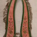 Lot 037 - Antique Odd Fellows I.O.O.F. Rebekah Lodge Ceremonial Collar With Gold Bullion Embroidered Floral Design And Fringe