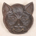 Lot 038 - Antique Cast Iron Figural Cat Head Dish By Westmoreland Malleable Iron, Westmoreland, New York