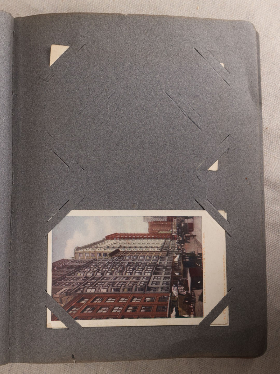 Lot 054 - Antique Postcard Album With Red Cover Containing Approximately 150 Antique And Vintage Postcards, New England, Holidays Including Christmas And Easter, Domestic, And International Subjects