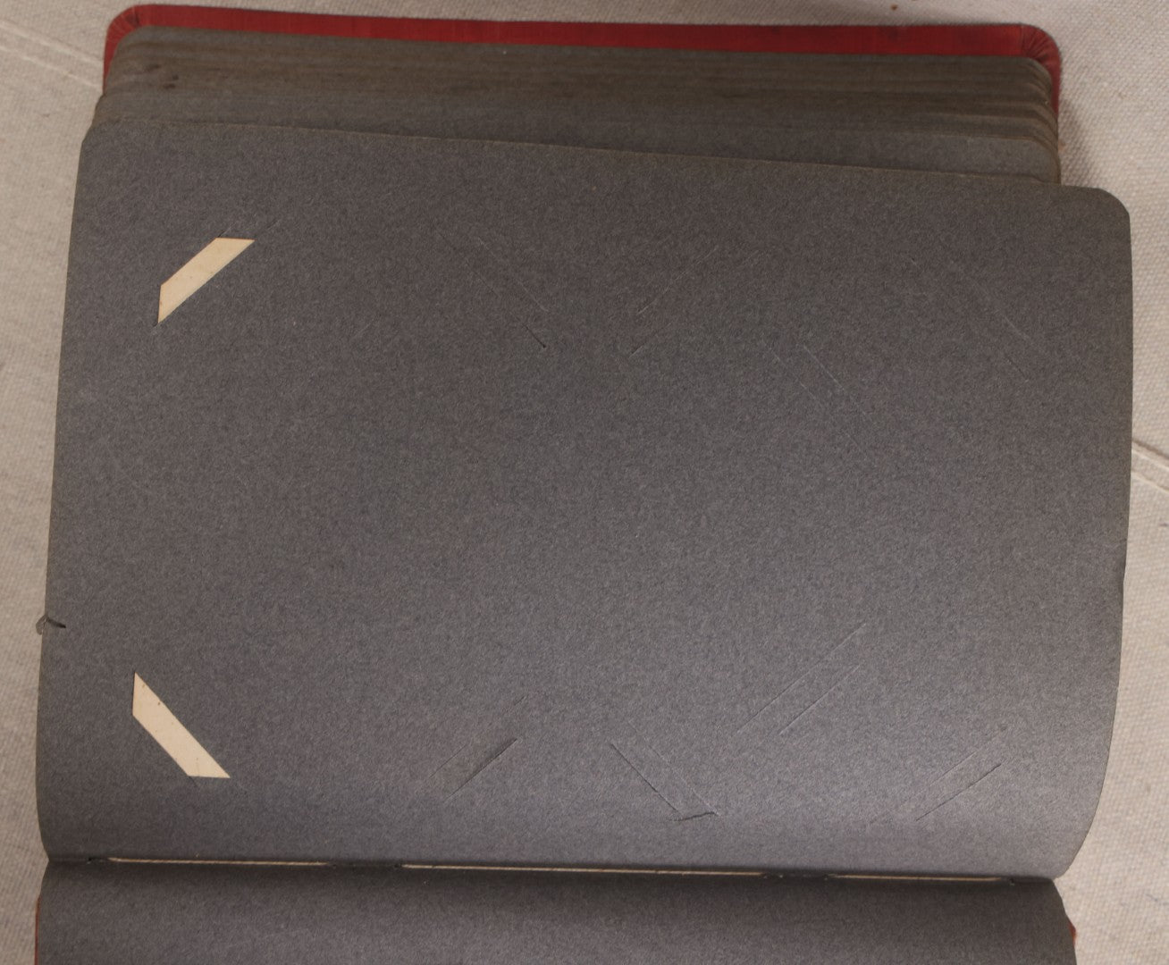 Lot 054 - Antique Postcard Album With Red Cover Containing Approximately 150 Antique And Vintage Postcards, New England, Holidays Including Christmas And Easter, Domestic, And International Subjects