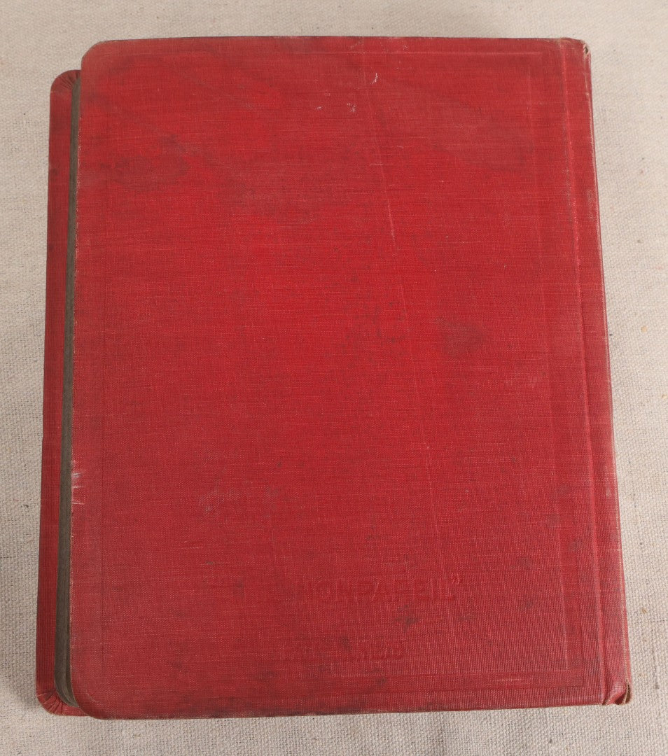 Lot 054 - Antique Postcard Album With Red Cover Containing Approximately 150 Antique And Vintage Postcards, New England, Holidays Including Christmas And Easter, Domestic, And International Subjects
