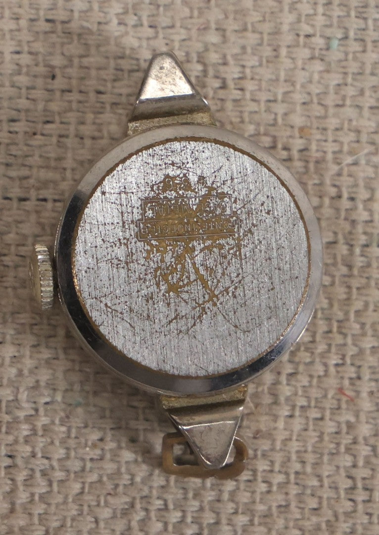 Lot 058 - Grouping Of Nine Vintage Wristwatches For Parts Or Repair Including Besco, Emerson, Rouen, Harmanette, Hanover, Bouquet, And Westclox, Many Swiss Make