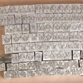 Lot 065 - Tray Lot Of Antique Ornamental Letterpress Type Blocks, Decorative Initial Capital Letters And Ornaments
