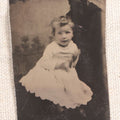 Lot 081 - Antique Tintype Photograph, "Hidden Father" Portrait Of A Toddler In White Dress