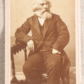 Lot 085 - Antique Carte De Visite C.D.V.. Photograph Of Evangelinus Apostolides Sophocles, Professor Of Greek At Harvard University, Photographed By Warren, Lowell, Massachusetts