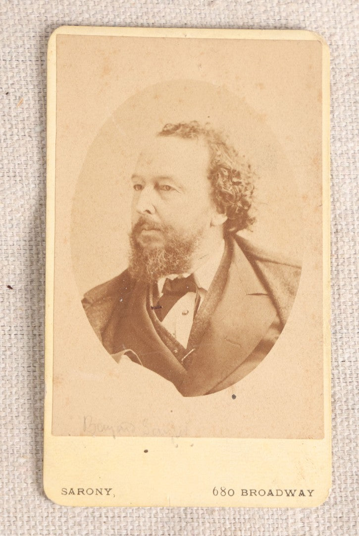 Lot 086 - Antique Carte De Visite C.D.V.. Photograph Of Bayard Taylor, American Author, Poet, Translator, And Diplomat