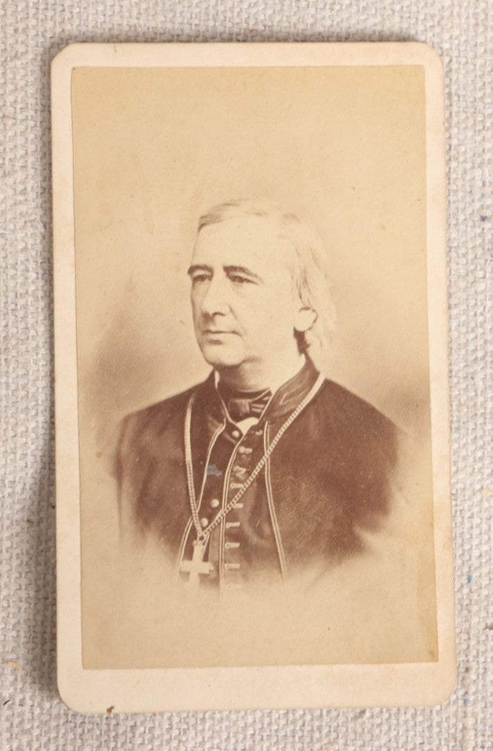 Lot 091 - Grouping Of 17 Antique Carte De Visite C.D.V.. Photographs Including Rt. Rev. P. T. O'Reilly, "Modesty Veiled" By Lombardi, Clergy, And Folk Dress
