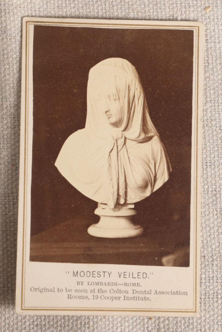 Lot 091 - Grouping Of 17 Antique Carte De Visite C.D.V.. Photographs Including Rt. Rev. P. T. O'Reilly, "Modesty Veiled" By Lombardi, Clergy, And Folk Dress