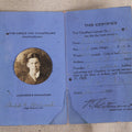 Lot 092 - Vintage 1927 Indiana Chauffeur's License With Circle-Cut Photograph Of Philip C. Malcote, Facsimile Signature Of F. E. Schortemeier, Secretary Of State