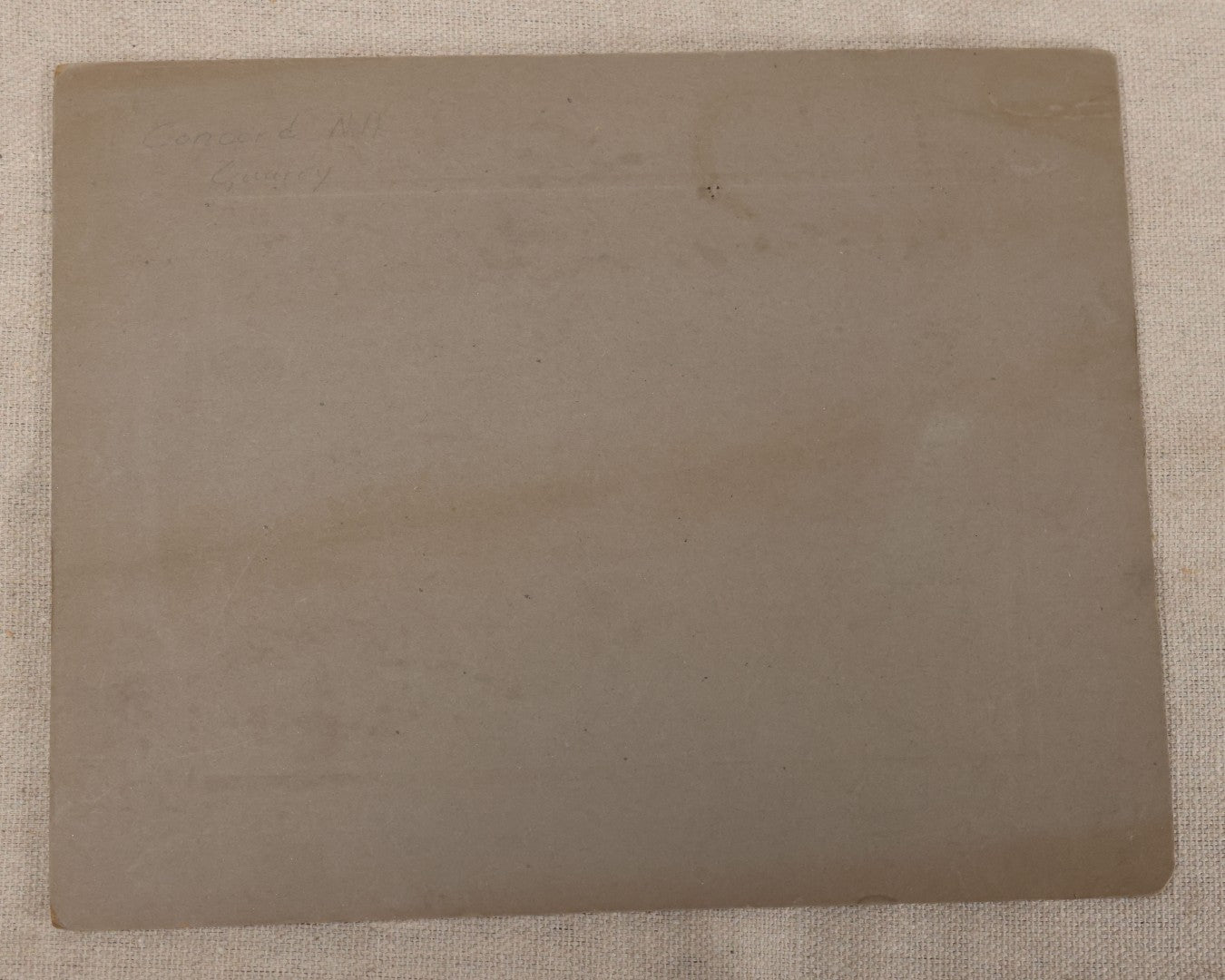 Lot 098 - Antique Board-Mounted Occupational Photograph Of Five Quarry Workers In Aprons, Inscribed Concord, New Hampshire Quarry