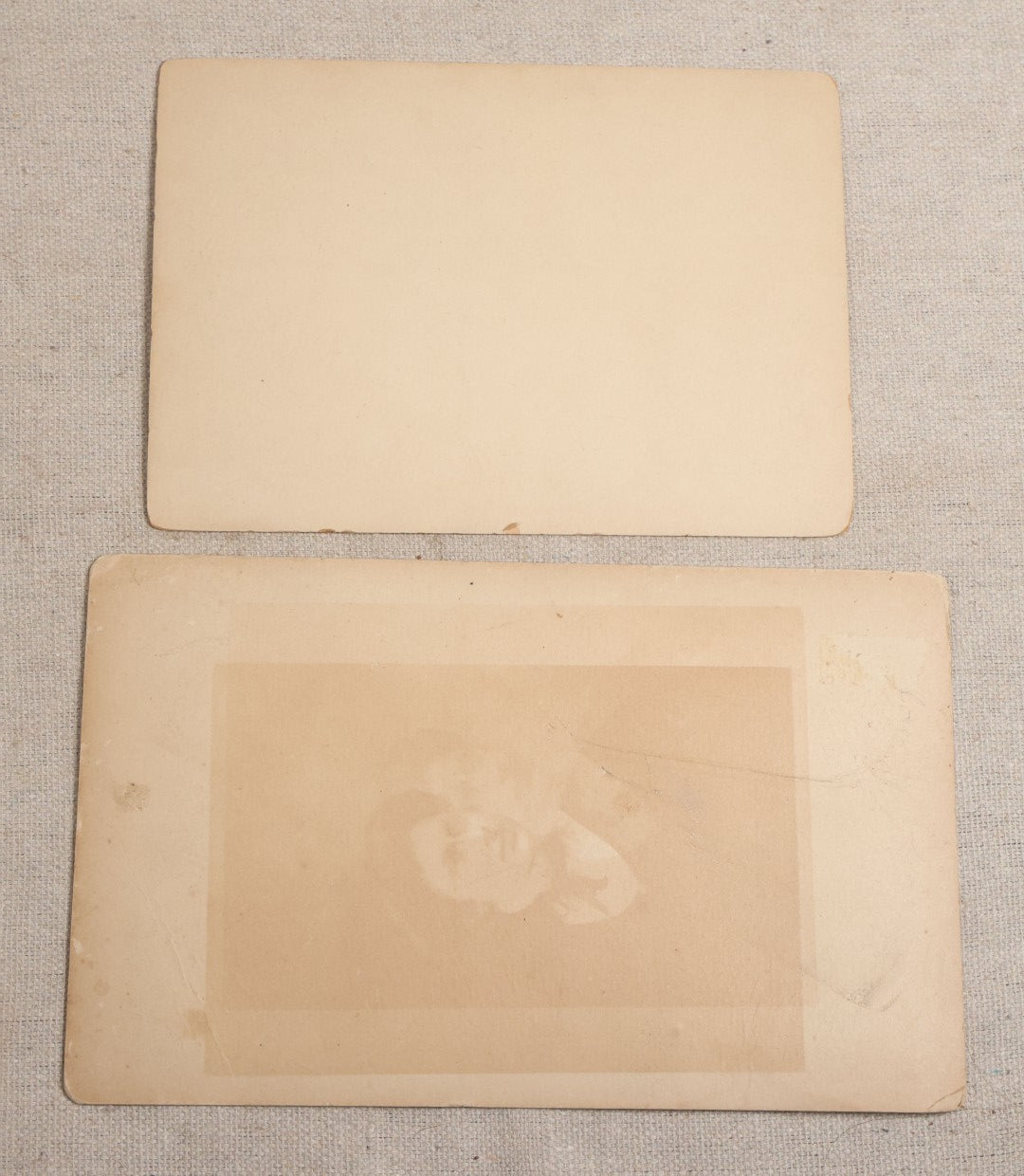 Lot 101 - Pair Of Antique Board-Mounted Photographs Of Horse-Drawn Vehicles, Cabinet Card And Boudoir-Size Card Formats
