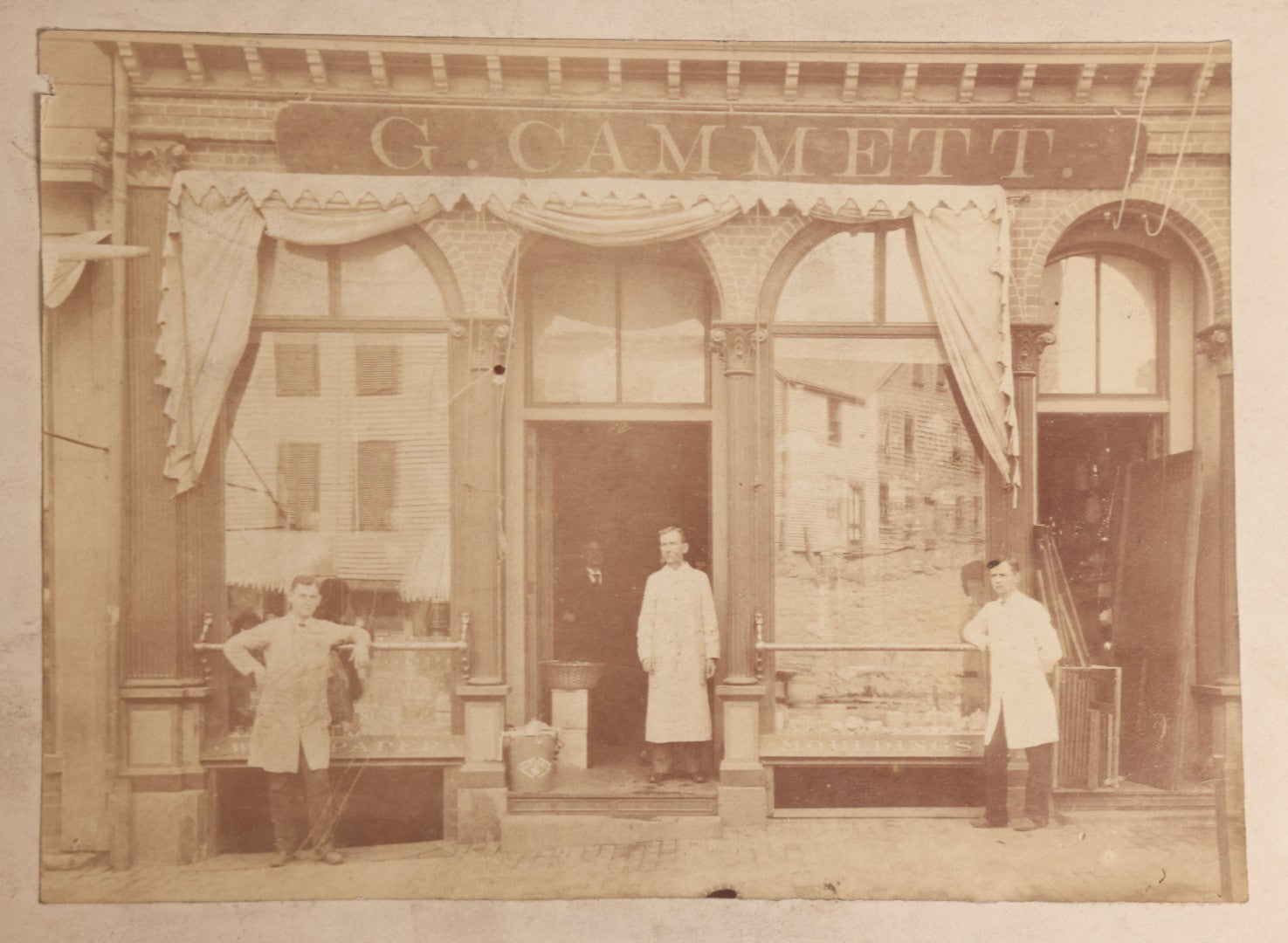 Lot 102 - Grouping Of Eight Antique And Vintage Occupational Photographs Including Five From The Clay-Worker Of Indianapolis, Indiana, Town Talk Bread Bakery, And G. Cammett Storefront