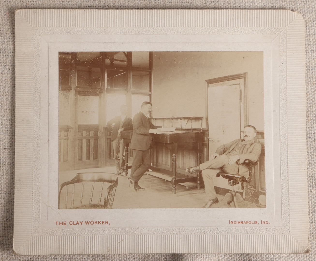 Lot 102 - Grouping Of Eight Antique And Vintage Occupational Photographs Including Five From The Clay-Worker Of Indianapolis, Indiana, Town Talk Bread Bakery, And G. Cammett Storefront