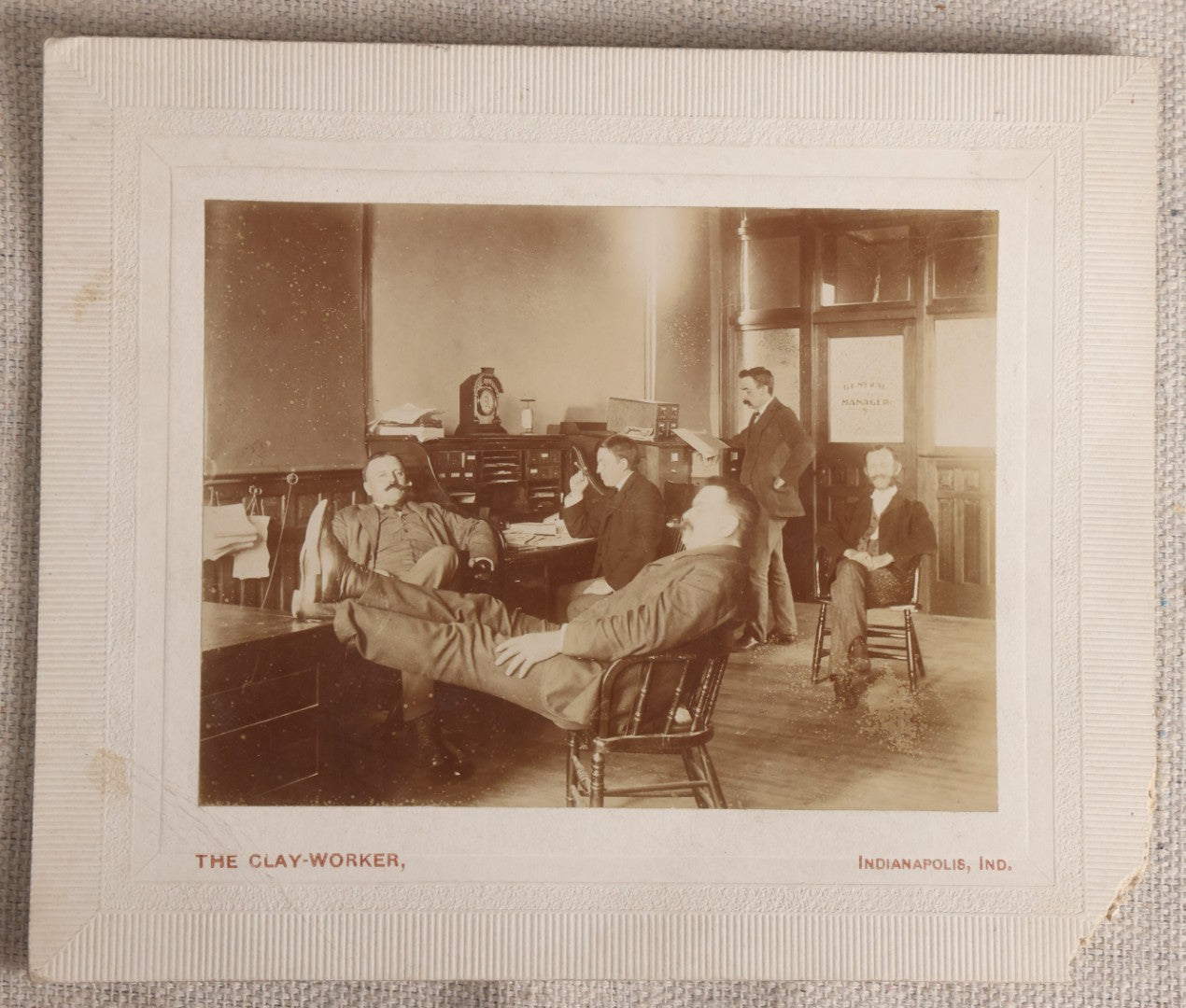 Lot 102 - Grouping Of Eight Antique And Vintage Occupational Photographs Including Five From The Clay-Worker Of Indianapolis, Indiana, Town Talk Bread Bakery, And G. Cammett Storefront