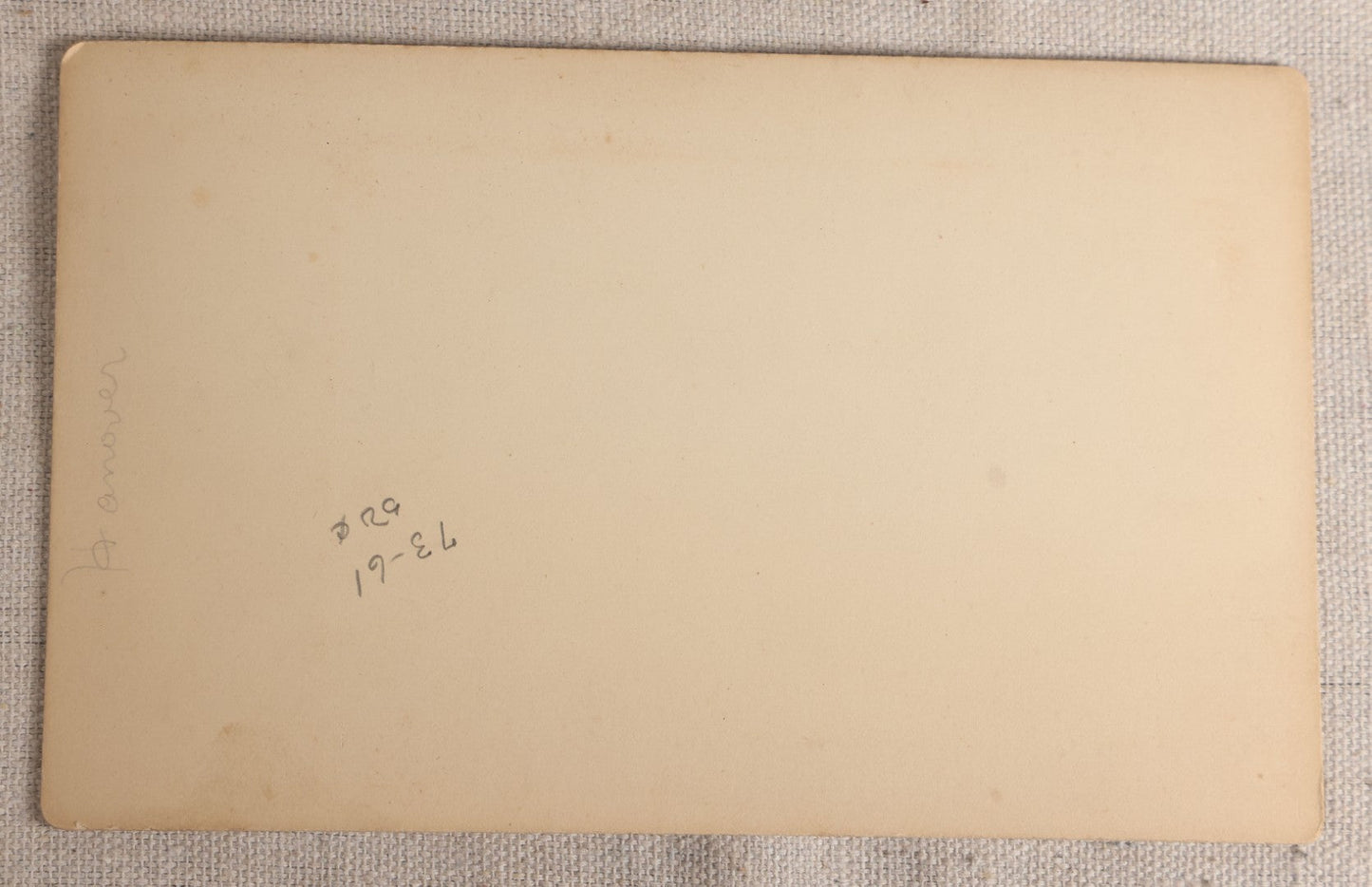 Lot 105 - Antique Boudoir-Size Cabinet Card Photograph Of A Cemetery, Pencil-Noted "Hanover," Possibly New Hampshire Or Massachusetts