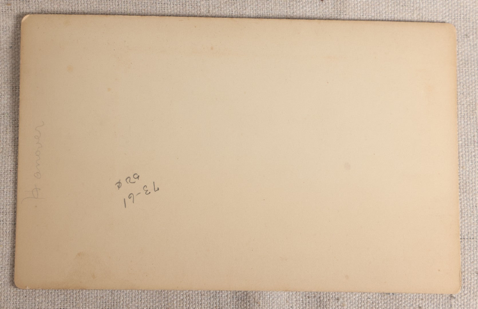 Lot 105 - Antique Boudoir-Size Cabinet Card Photograph Of A Cemetery, Pencil-Noted "Hanover," Possibly New Hampshire Or Massachusetts