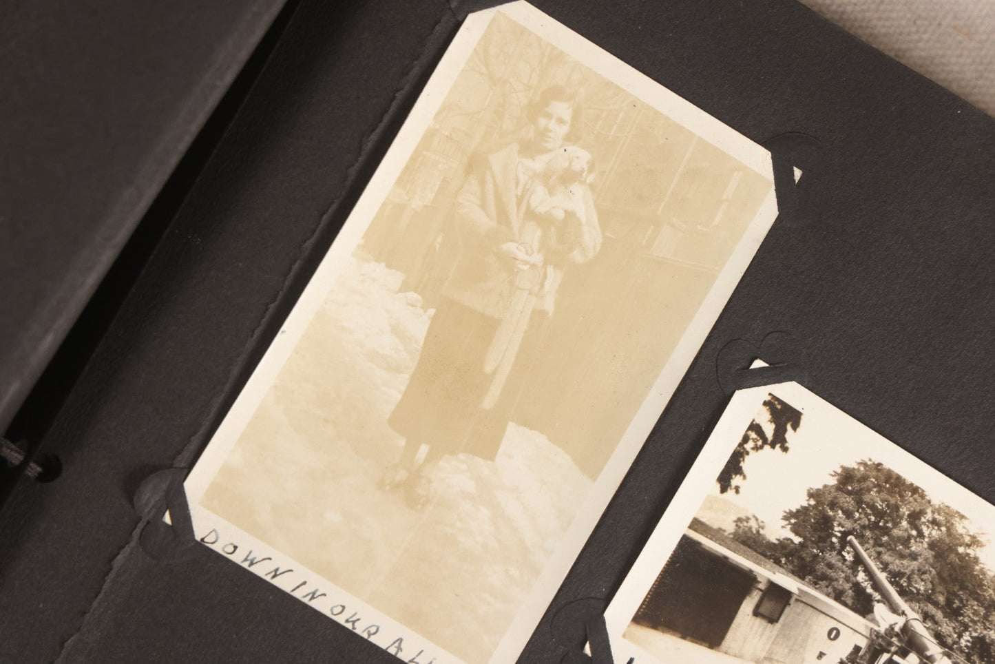 Lot 108 - Antique Snapshot Photo Album Containing 75+ Snapshot Photographs, West Point Military Academy Student And Family, Boxing, Marine Baseball Team, Guard Mount, Thayer Hall, Circa 1924