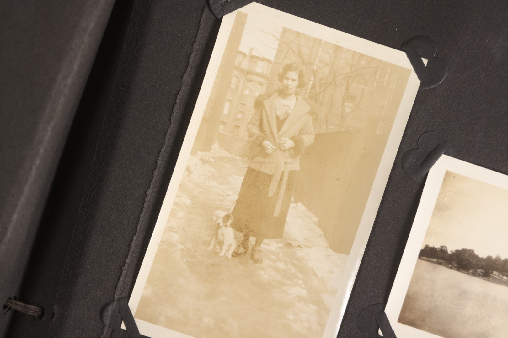 Lot 108 - Antique Snapshot Photo Album Containing 75+ Snapshot Photographs, West Point Military Academy Student And Family, Boxing, Marine Baseball Team, Guard Mount, Thayer Hall, Circa 1924
