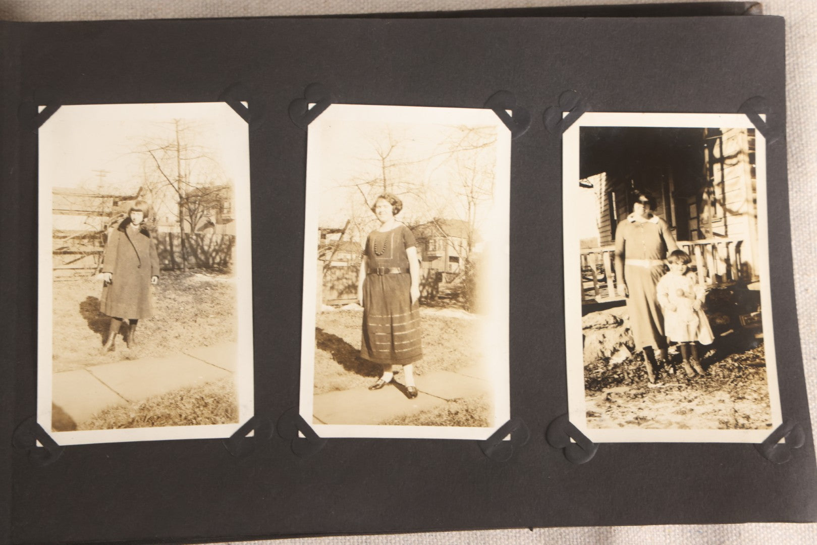 Lot 108 - Antique Snapshot Photo Album Containing 75+ Snapshot Photographs, West Point Military Academy Student And Family, Boxing, Marine Baseball Team, Guard Mount, Thayer Hall, Circa 1924
