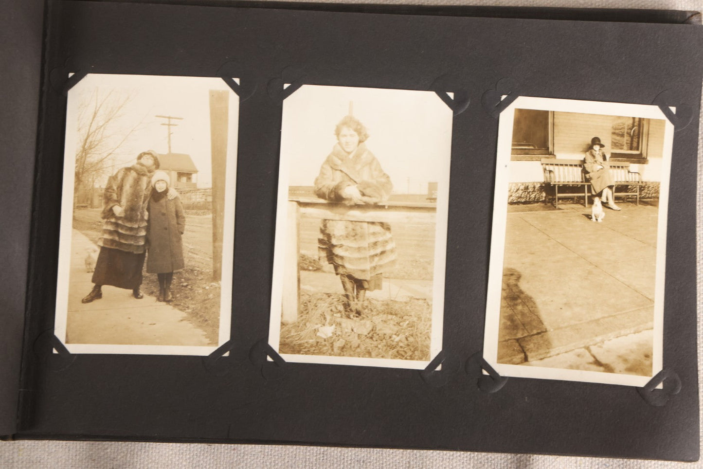 Lot 108 - Antique Snapshot Photo Album Containing 75+ Snapshot Photographs, West Point Military Academy Student And Family, Boxing, Marine Baseball Team, Guard Mount, Thayer Hall, Circa 1924