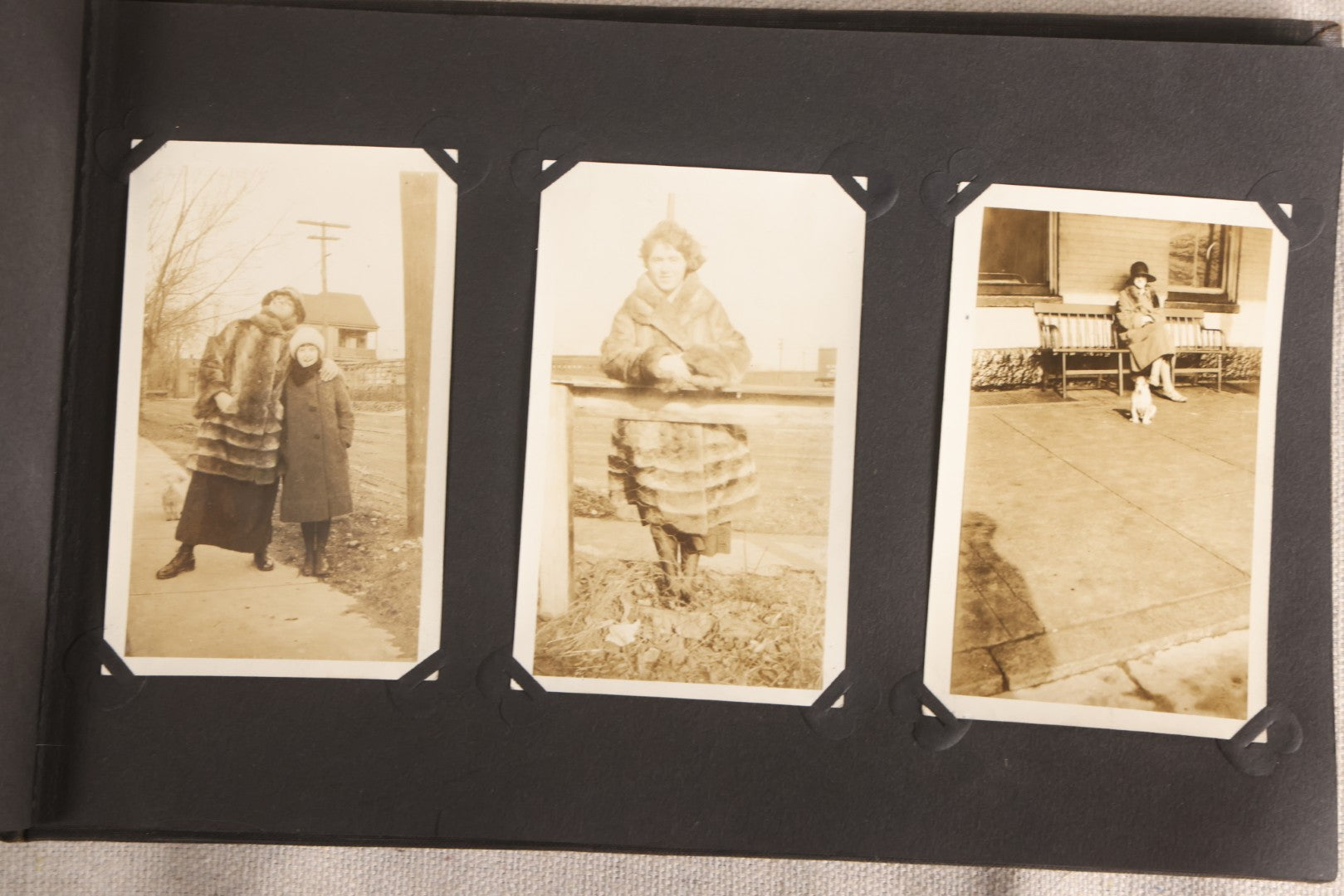 Lot 108 - Antique Snapshot Photo Album Containing 75+ Snapshot Photographs, West Point Military Academy Student And Family, Boxing, Marine Baseball Team, Guard Mount, Thayer Hall, Circa 1924