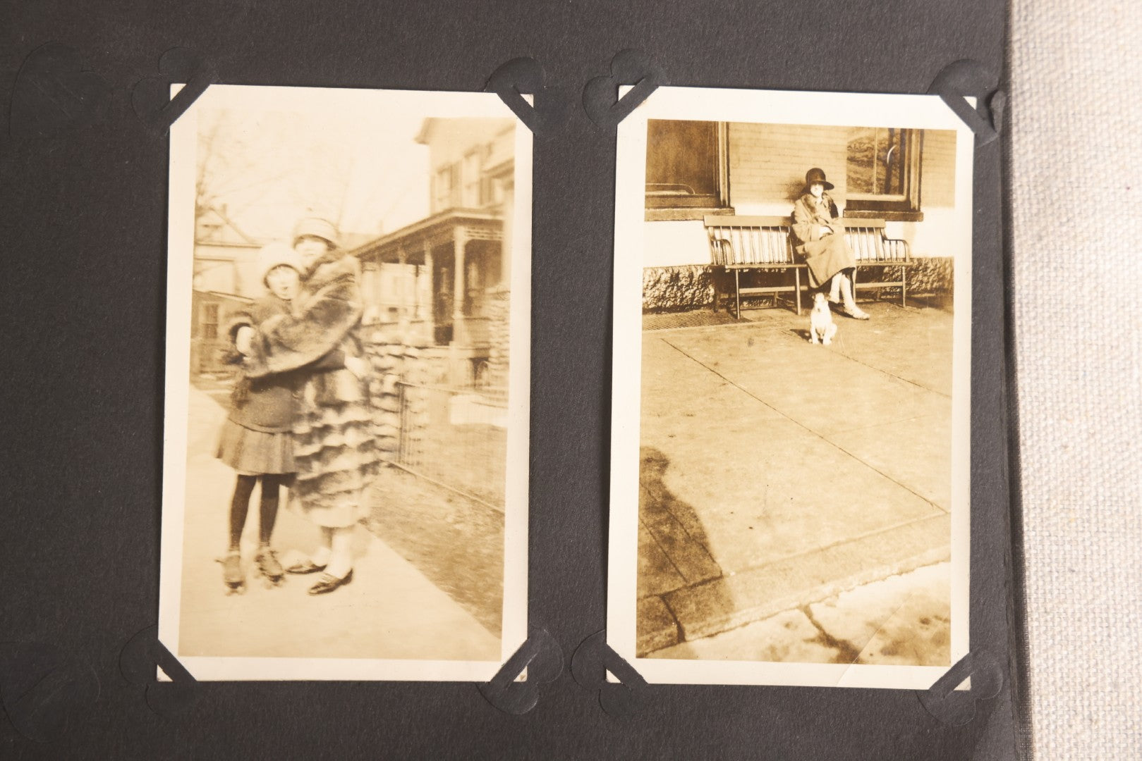 Lot 108 - Antique Snapshot Photo Album Containing 75+ Snapshot Photographs, West Point Military Academy Student And Family, Boxing, Marine Baseball Team, Guard Mount, Thayer Hall, Circa 1924