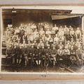 Lot 110 - Antique Board-Mounted 1918 Photograph Of World War I Soldiers And Workers, Photographed By Kinsey Photo, Seattle