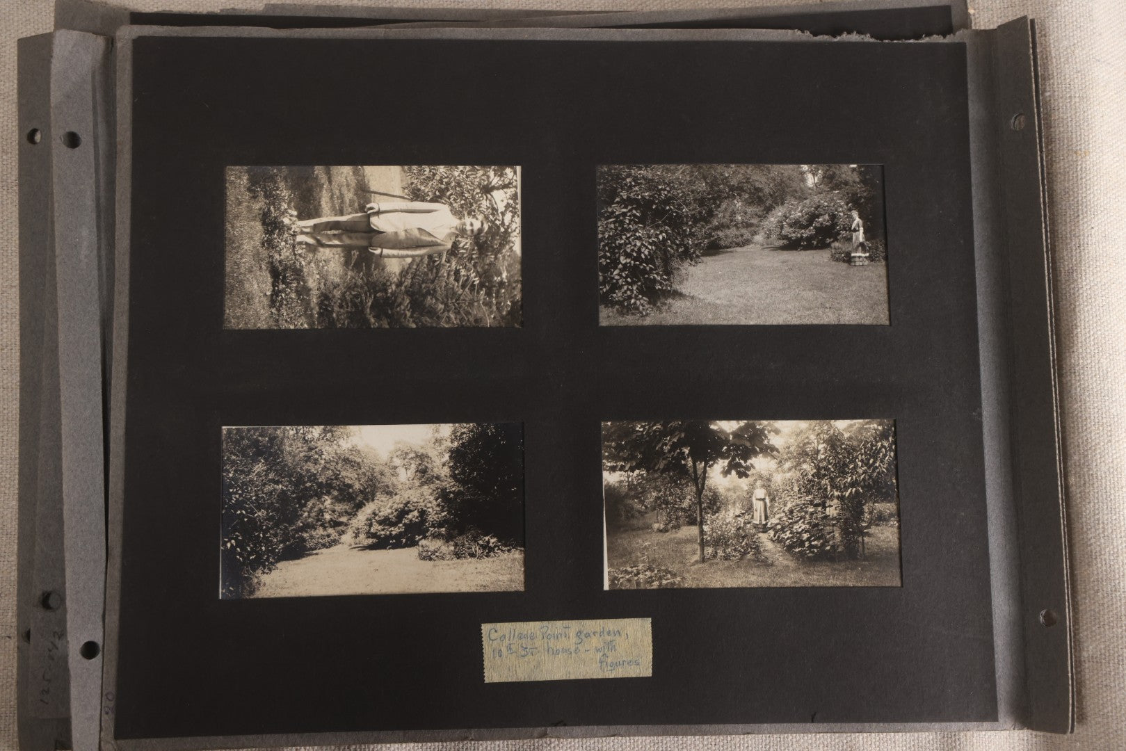 Lot 112 - Grouping Of 45+ Antique Snapshot Photographs On Loose Album Pages, Circa 1915, Dr. Brown's Adirondack Camp At Lake George, Sag Harbor, Quogue Pond, And Marlboro, New York