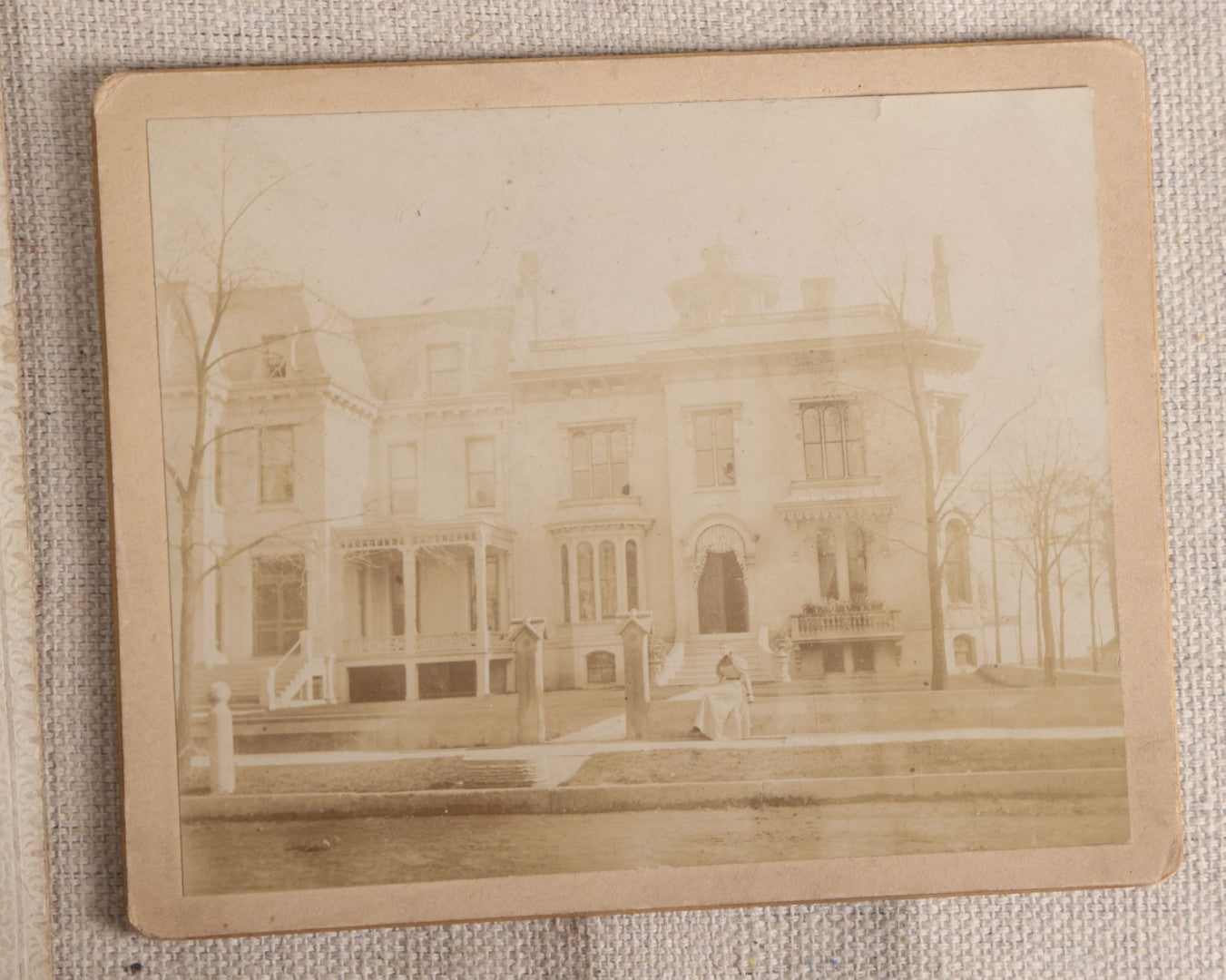 Lot 118 - Grouping Of Eight Antique Photographs Of Buildings Including Thornton Academy In Saco, Maine, Alfred House In Alfred, Maine, And A Phillips Academy Music Room Interior