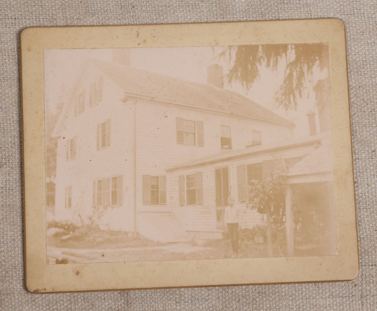 Lot 119 - Grouping Of Seven Antique Board-Mounted Photographs Of Buildings And Interiors, Including Pillsbury Free Library In Warner, New Hampshire, Georgetown, Massachusetts, Victorian Homes, And Parlor Interiors