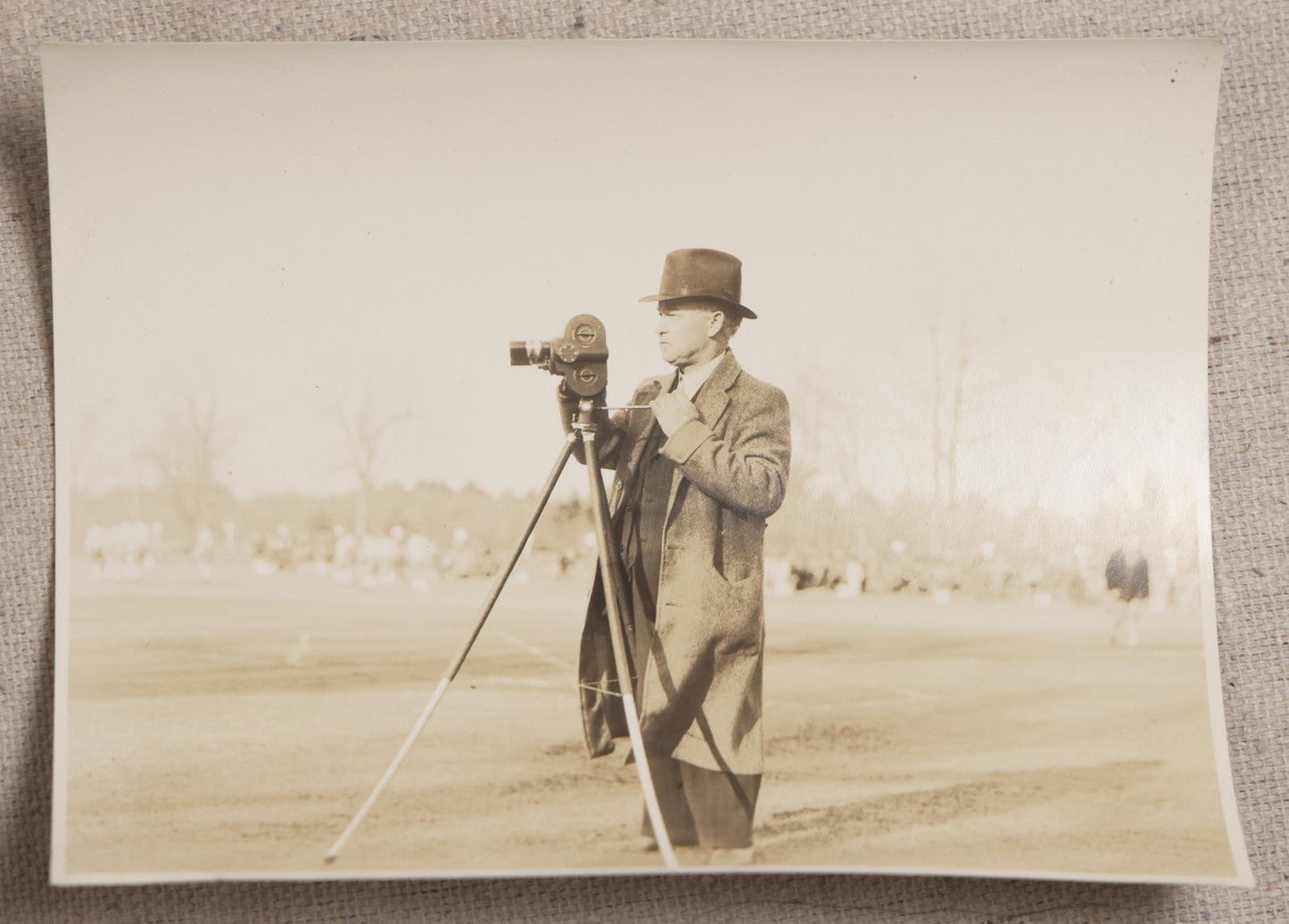 Lot 121 - Grouping Of 18 Antique And Vintage Snapshot Photographs, Including The Old Man Of The Mountain, Mount Washington Railway, Coca-Cola Billboard In A Flood, Girls Dancing In Flower Headbands, Liberty Bell, And Early Motion Picture Camera