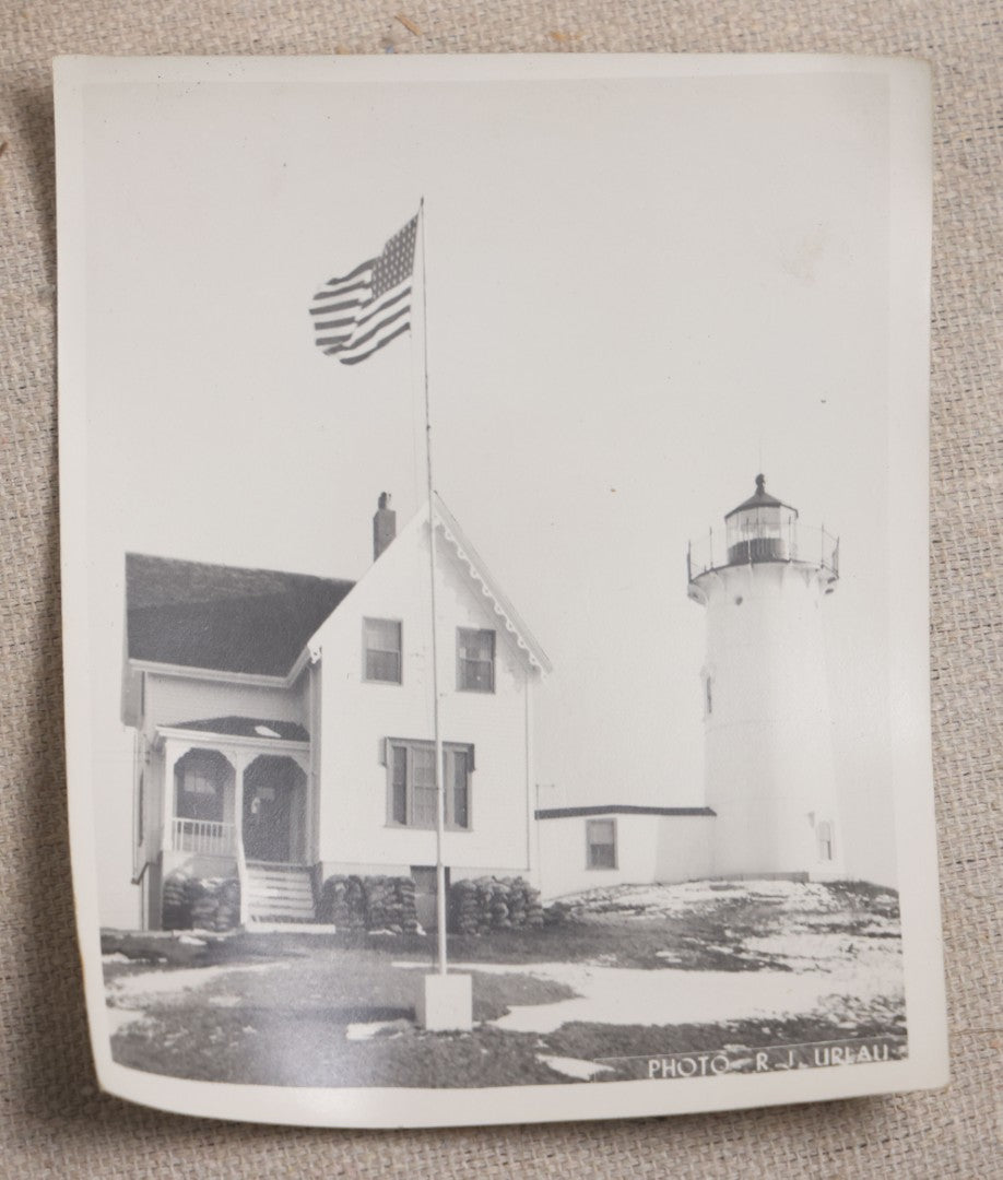 Lot 121 - Grouping Of 18 Antique And Vintage Snapshot Photographs, Including The Old Man Of The Mountain, Mount Washington Railway, Coca-Cola Billboard In A Flood, Girls Dancing In Flower Headbands, Liberty Bell, And Early Motion Picture Camera