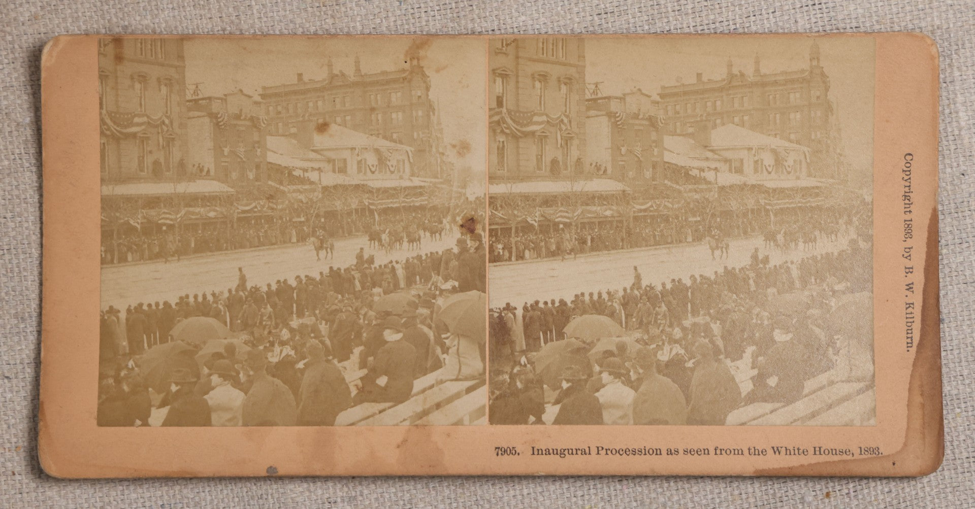 Lot 122 - Grouping Of 27 Antique Photographic Stereo Cards, Including Views Of Lowell, Massachusetts, Washington, D.C. Inaugural Parade Of 1893, Mount Washington Railway And Summit House, And Hagenbeck's Building Fire At The Atlanta Exposition