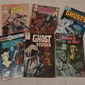 Lot 125 - Grouping Of Six Vintage 1970s Horror And Supernatural Comic Books, Including D.C.'s "Ghosts" No. 45 And 78, Charlton's "Ghostly Haunts" No. 43 And "Ghost Manor" No. 24, Gold Key's "Ripley's Believe It Or Not!" And Dell's "Ghost Stories"