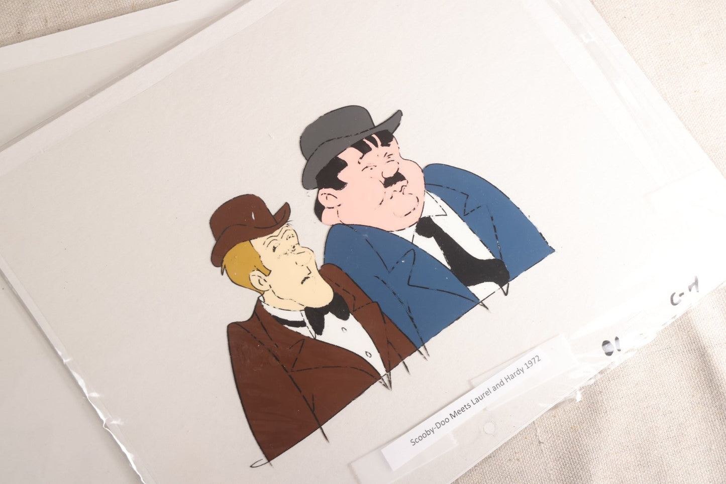 Lot 128 - Grouping Of 9+ Vintage Hanna-Barbera "The New Scooby-Doo Movies" Production Animation Cels, Stan Laurel And Oliver Hardy, "The Ghost Of Bigfoot" Episode, 1972