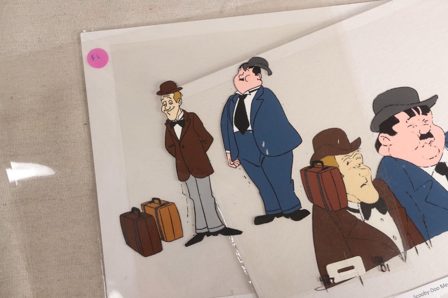 Lot 128 - Grouping Of 9+ Vintage Hanna-Barbera "The New Scooby-Doo Movies" Production Animation Cels, Stan Laurel And Oliver Hardy, "The Ghost Of Bigfoot" Episode, 1972