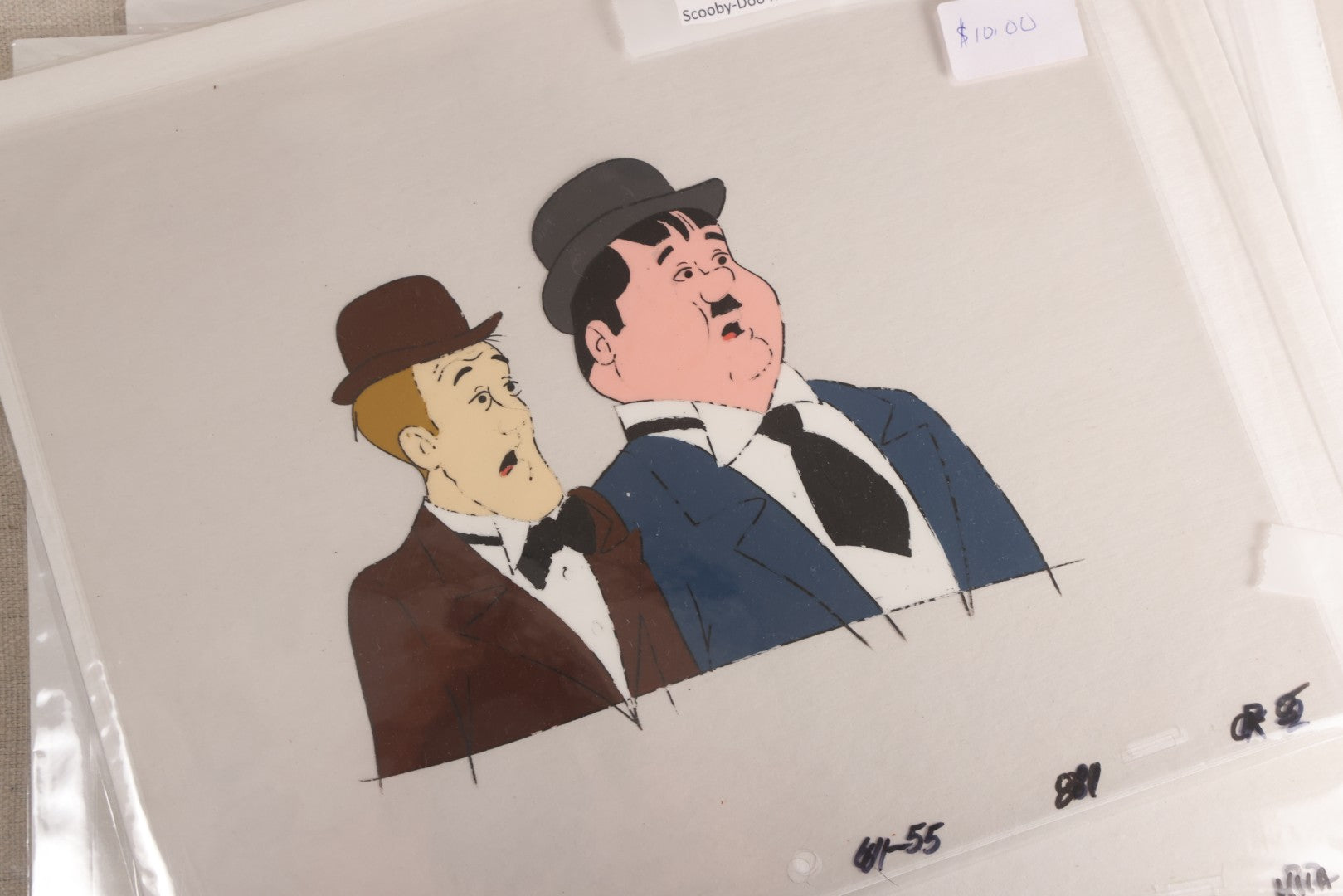 Lot 128 - Grouping Of 9+ Vintage Hanna-Barbera "The New Scooby-Doo Movies" Production Animation Cels, Stan Laurel And Oliver Hardy, "The Ghost Of Bigfoot" Episode, 1972