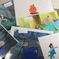 Lot 130 - Grouping Of 10+ Vintage "The Oz Kids" Production Animation Ephemera, Including Cels, Production Drawings, And Backgrounds, Hyperion Animation, 1996-1997